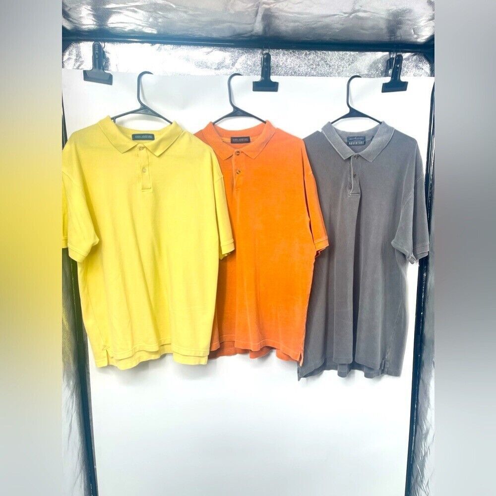 John Ashford Casual Cotton 3 shirt polo, bundle, size extra large